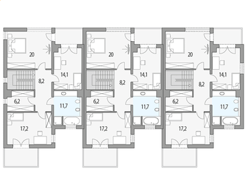 Piętro 1 projektu - Nevada szereg