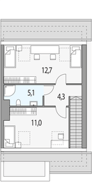Poddasze projektu - Paweł i gaweł 1a - segment p