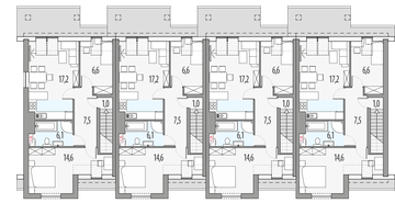 Poddasze projektu - Paweł i gaweł 2a - szereg l+s+s+p