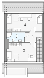 Poddasze projektu - Paweł i gaweł 1a