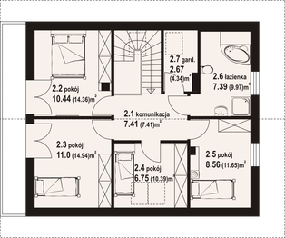 Poddasze projektu - Gryfice 3m