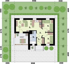 Parter projektu - Arosa C dom mieszkalny, całoroczny
