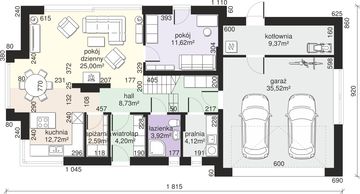 Parter projektu - Dom przy Modrzewiowej 17