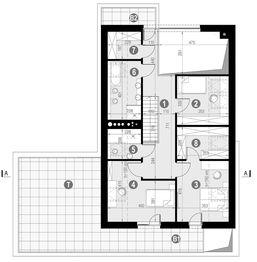Poddasze projektu - HomeKoncept 02 G2 EN wariant 01