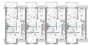 Poddasze projektu - Paweł i gaweł 2b - szereg l+s+s+p