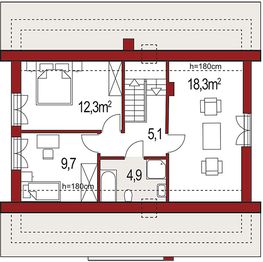 Poddasze projektu - Harmonia Nova B
