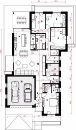 Parter projektu - Galena III z garażem 2-st. [A]