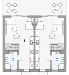 Parter projektu - Morski 2 - dwulokalowy LLL