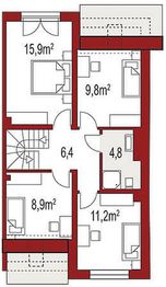 Poddasze projektu - Andrea segment prawy