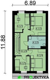 Piętro 1 projektu - KA104 S