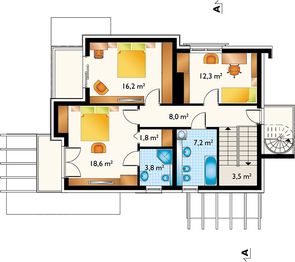 Piętro 1 projektu - Izolda (1677)