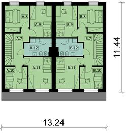 Piętro 1 projektu - KA120