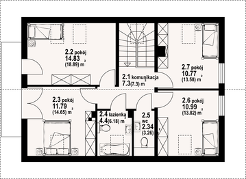 Poddasze projektu - Bronowice 3gk dws