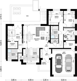 Parter projektu - Willa Parterowa 2 wariant C