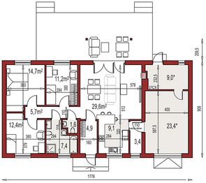 Parter projektu - Nina 2 Nova D PLUS strop monolityczny