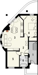 Projekt domu Maxima Nova 1 - rzut parteru, dom liczy 5 pokoje, 3 łazienki i wc