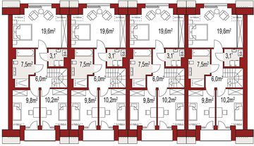 Poddasze projektu - Diana 2 zestaw 4 segmenty