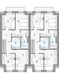 Poddasze projektu - Melodia A2 - bliźniak LP