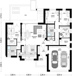 Parter projektu - Willa Parterowa 2 wariant D