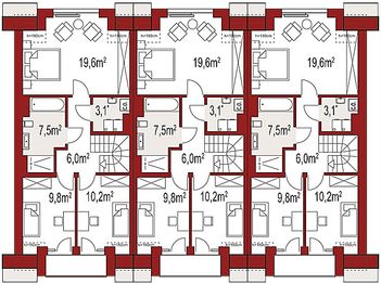 Poddasze projektu - Diana 2 zestaw 3 segmenty