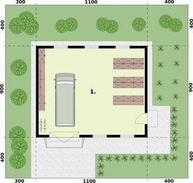 Parter projektu - G337 budynek gospodarczy