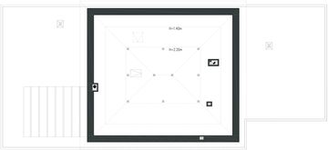 Poddasze projektu - Ekspresyjny D73 wariant I