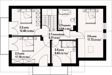 Poddasze projektu - Oleśnica 55m