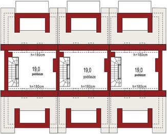 Poddasze projektu - Diana B zestaw 3 segmenty