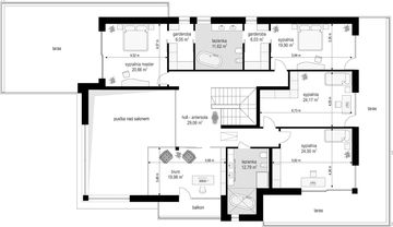 Piętro 1 projektu - Willa Floryda 5