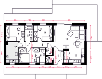 Parter projektu - Żurawinka II bez garażu [B]