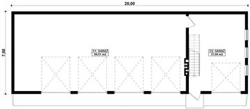 Parter projektu - G387 - Budynek garażowo - gospodarczy