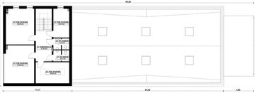 Piętro 1 projektu - G403 - Budynek biurowo - magazynowy