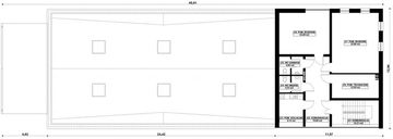 Piętro 1 projektu - G404 - Budynek biurowo - magazynowy