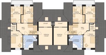 Poddasze projektu - APS 192 dwulokalowy