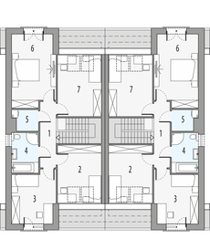 Poddasze projektu - Merida - bliźniak PLP