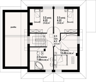 Poddasze projektu - Rydzowo dw 7