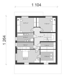 Piętro 1 projektu - uA147