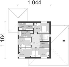 Piętro 1 projektu - uA159