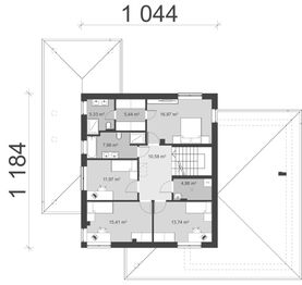 Piętro 1 projektu - uA159v1