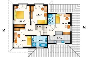 Piętro 1 projektu - Igor Polo (1695)