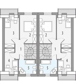Poddasze projektu - Emilka 3 - bliźniak PLP
