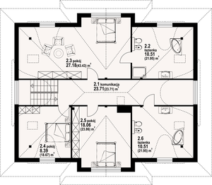 Poddasze projektu - Chmielniki średnie dw 20