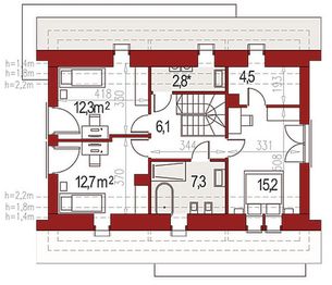Poddasze projektu - Ewa Lux Modern