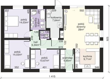 Parter projektu - Dom przy Bukowej 45