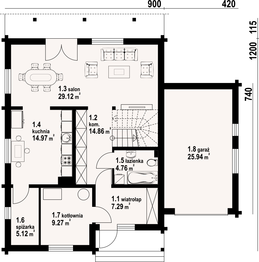 Parter projektu - Głogówek 1g dw