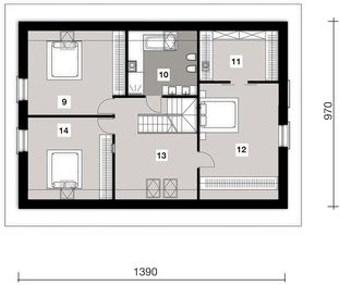 Poddasze projektu - Premium Home 01