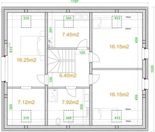 Poddasze projektu - eko Typowy 50