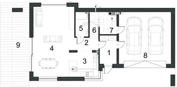 Parter projektu - Gustowny D39 wariant II