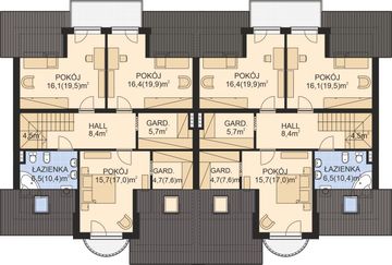 Poddasze projektu - APS 185 NEW dwulokalowy