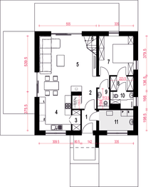 Parter projektu - Nowalia II bez garażu [B]